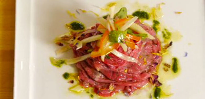 Carpaccio Di Vitellone Bianco Dell Appennino Centrale Igp Con Finocchi Vitellone Bianco